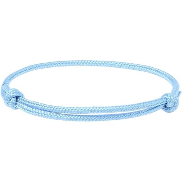 Waterproof braided rope bracelet set adjustable nautical surfer beach jewelry - Picture 4 of 8